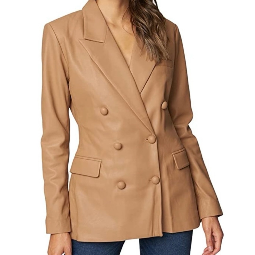 Anthropologie Tan Leather Handbag